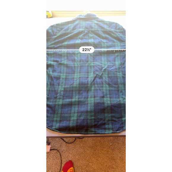 L.L. Bean Plaid Flannel‎ Shirt - Mens Medium - Picture 5 of 7
